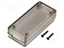 Enclosure: for USB; X: 30mm; Y: 65mm; Z: 15.5mm; ABS