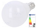 LED lamp; warm white; E14; 220/240VAC; 470lm; 5.5W; 180°; CRImin: 80