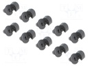 Clip; 10pcs; Alfa Romeo,Fiat,Lancia; Ømount.hole: 6mm