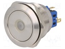 Switch: vandal resistant; Pos: 2; SPDT; 3A/220VAC; 5A/24VDC; IP65