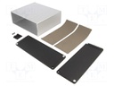 Enclosure: shielding; X: 191mm; Y: 160mm; Z: 68mm; aluminium; natural