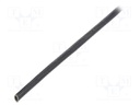 Insulating tube; black; -20÷155°C; Øint: 2mm; L: 200m