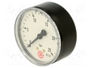 Manometer; 0÷1bar; 40mm; non-aggressive liquids,inert gases