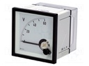 Meter: panel; analogue; 0÷60V; True RMS; Class: 1,5; 45÷65Hz; IP52