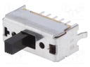 Switch: slide; Pos: 2; 4PDT; 0.1A/30VDC; ON-ON; Mounting: THT; 3N