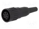 Plug; DIN; female; PIN: 5; Layout: 240°; straight; for cable; 300V; 5A