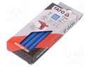 Hot melt glue; Ø: 7.2mm; blue; L: 100mm; Bonding: 20÷30s; 12pcs.