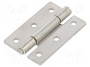 Hinge; Width: 30mm; stainless steel; H: 45mm