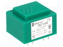 Transformer: encapsulated; 1.5VA; 230VAC; 9V; 9V; 8.3mA; 83.3mA