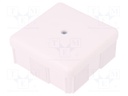 Enclosure: junction box; X: 86mm; Y: 86mm; Z: 39mm; wall mount; IP55