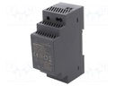 Power supply: switched-mode; 24W; 12VDC; 2A; 100÷240VAC; 120g; 85%