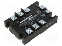 Relay: solid state; Ucntrl: 3÷32VDC; 50A; 48÷530VAC; 3-phase; IP00