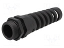 Cable gland; with strain relief; PG21; IP68; Mat: polyamide; black