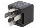 Relay: electromagnetic; SPDT; Ucoil: 12VDC; 40A; automotive; 50mΩ