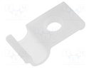 Screw mounted clamp; polyamide; natural