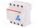 RCD breaker; Inom: 63A; Ires: 30mA; Max surge current: 5000A; 400V