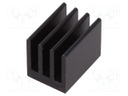 Heatsink: extruded; black; L: 19mm; W: 13.5mm; H: 15.24mm; 18K/W