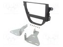 Radio mounting frame; Opel; 2 DIN; jet black