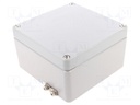 Enclosure: multipurpose; X: 160mm; Y: 160mm; Z: 91mm; ATEX; aluminium