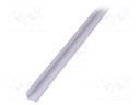 Profiles for LED modules; surface; white; L: 2m; aluminium