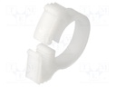 Fixing clamp; ØBundle : 13.7÷15.3mm; W: 6mm; POM; natural; -40÷85°C