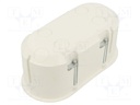 Enclosure: back box; Ø: 62mm; Z: 60mm; plaster embedded; deep; white