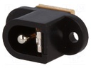 Socket; DC supply; male; 5,5/2,5mm; 5.5mm; 2.5mm; soldering; 5A