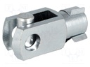 Fork joint; Øhole: 14mm; Thread: M14; Mat: steel; Pitch: 2,0; L: 28mm