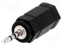 Adapter; Jack 2.5mm plug,Jack 3.5mm socket; stereo