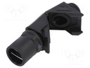 90° angled connector; ØBraid : 23mm; polyamide; -20÷80°C; IP54