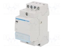 Contactor: 4-pole installation; 25A; 230VAC; NC + NO x3; DIN