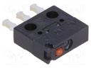 Microswitch SNAP ACTION; without lever; SPDT; 0.1A/30VDC; Pos: 2