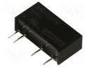 Converter: DC/DC; 1W; Uin: 10.8÷13.2V; Uout: 12VDC; Iout: 84mA; SIP