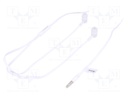 Headphones with microphone; white; Jack 3,5mm; in-ear; 16Ω; 92dB