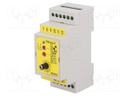 Timer; 15s÷12h; DPDT; 24VDC/8A,250VAC/8A; Usup: 24VAC; 24VDC; DIN