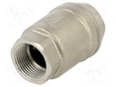 Check valve; acid resistant steel AISI 316; PTFE; max.16bar