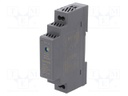 Power supply: switched-mode; 15W; 24VDC; 630mA; 100÷240VAC; 70g