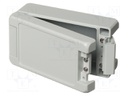 Enclosure: multipurpose; X: 86mm; Y: 159mm; Z: 60mm; BOCUBE ALU; grey