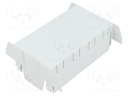 Cover; for enclosures; UL94HB; Series: EH 90 FLAT; Mat: ABS; grey