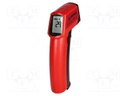 Infrared thermometer; -18÷400°C