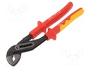 Pliers; insulated,adjustable; 250mm; Conform to: IEC 60900,VDE