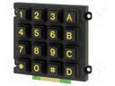 Keypad: metal; No.of butt: 16; none; metal; 200mΩ; 1.5N; 20mA; W: 76mm