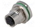 Socket; M12; PIN: 8; female; A code-DeviceNet / CANopen; THT; 30V