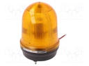 Signaller: lighting; amber; Series: MFL; 10÷30VDC; IP65; Ø116x169mm