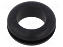 Grommet; black; UL94HB; TPR