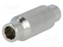 Coupler; shielded; straight; screw terminal; for cable; 7mm