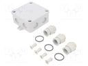 Enclosure: junction box; X: 94mm; Y: 94mm; Z: 45mm; duroplast; IP67