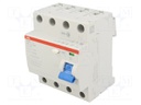 RCD breaker; Inom: 40A; Ires: 30mA; Max surge current: 5000A; 400V