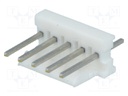 Socket; wire-board; male; PIN: 5; 2.54mm; THT; MTA-100; tinned