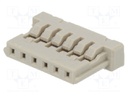 Plug; wire-board; female; DF14; 1.25mm; PIN: 6; w/o contacts